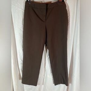 Investments Dark Brown Ankle Pants